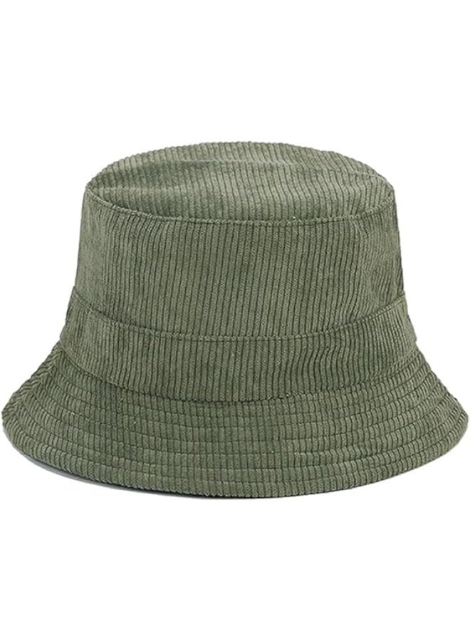 Corduroy Bucket Hats, Unisex Reversible Travel Daily Cap For Women Men Warm Hat Fisherman Cap For Casual, Trips, Sports, Skiing