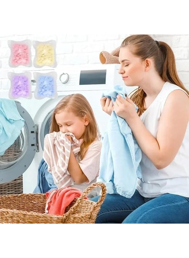 كبسولات معطرة للغسيل - 50 كبسولة منعم أقمشة بألوان متنوعة لغسالات الملابس، تعزز انتعاش الأقمشة ورائحة تدوم طويلاً - Image 4