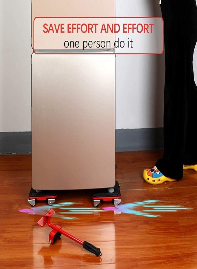 DPISZONE Heavy Furniture Shifting Tool, Heavy Furniture Lifter and Moving Tool Set, Easy to Movable Heavy Weight Sofa, Table, Bed, Refrigerators Adjustable Lifting Tools(Multicolor) - Image 4