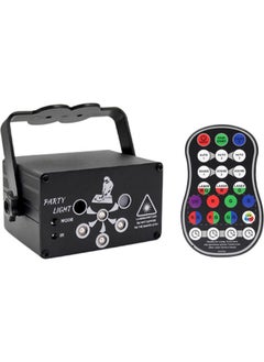 6-Lens LED Disco Light with Remote Control Black/White