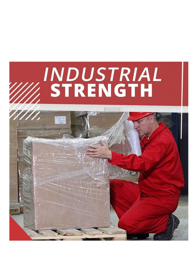 [6 Rolls] Clear Stretch Film Wrap - 500mm Heavy Duty Plastic Shrink Wrap for Pallet Wrap, Packing, Moving and Packaging - Cling Wrap - pzsku/Z4A49F97A550FF010E6E6Z/45/_/1657630703/66e288f3-0681-4c0c-9a71-e201cc3ef20e