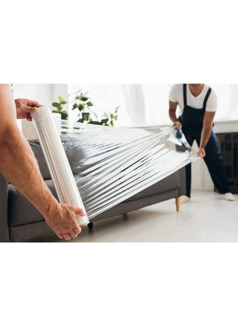 [6 Rolls] Clear Stretch Film Wrap - 500mm Heavy Duty Plastic Shrink Wrap for Pallet Wrap, Packing, Moving and Packaging - Cling Wrap - pzsku/Z4A49F97A550FF010E6E6Z/45/_/1740378003/46a89ebb-68cf-41b5-9677-8d54a05e7be3