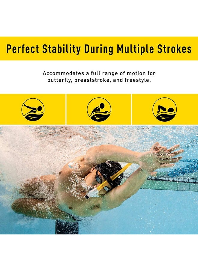 FINIS - Original Centermount Swimmer'S Snorkel For Lap Swimming And Swim Training, Yellow, Adult - Image 1