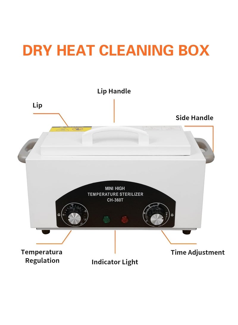 Meishida MEISHIDA Professional Salon Sterilizer - 2L High-Temperature Dry-Heat Cabinet for Towels & Tools, Stainless Steel Tray | Nail Spa & Barber Equipment - Image 3
