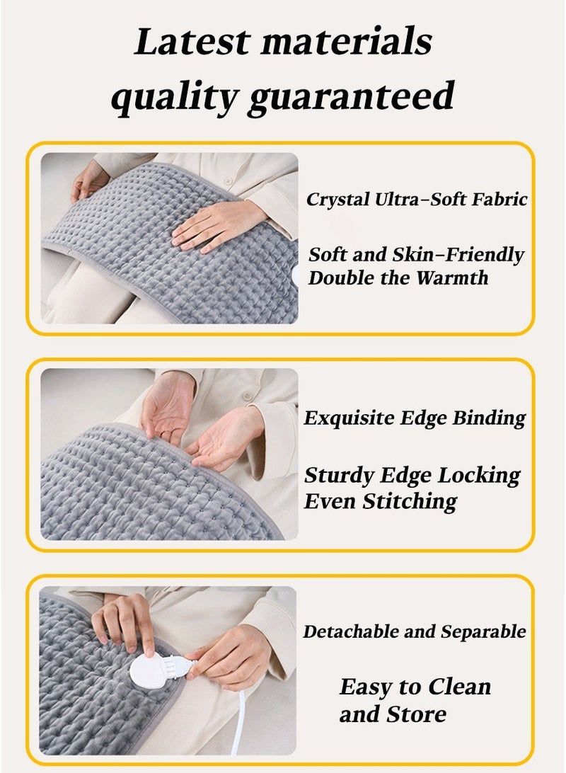 Electric Heating Pad for Back/Neck/Shoulders - 6 Heat Modes with Auto Shut-Off - Image 4