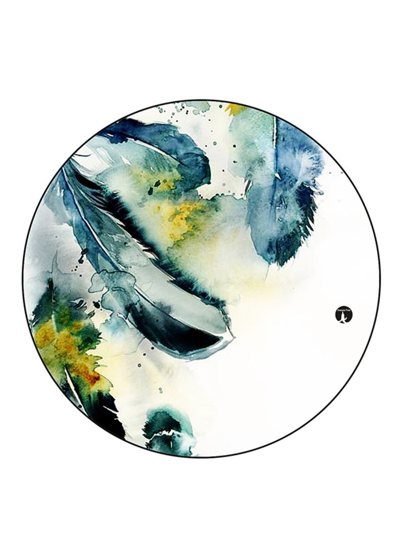 RKN Feathers Printed Mouse Pad  Multicolour