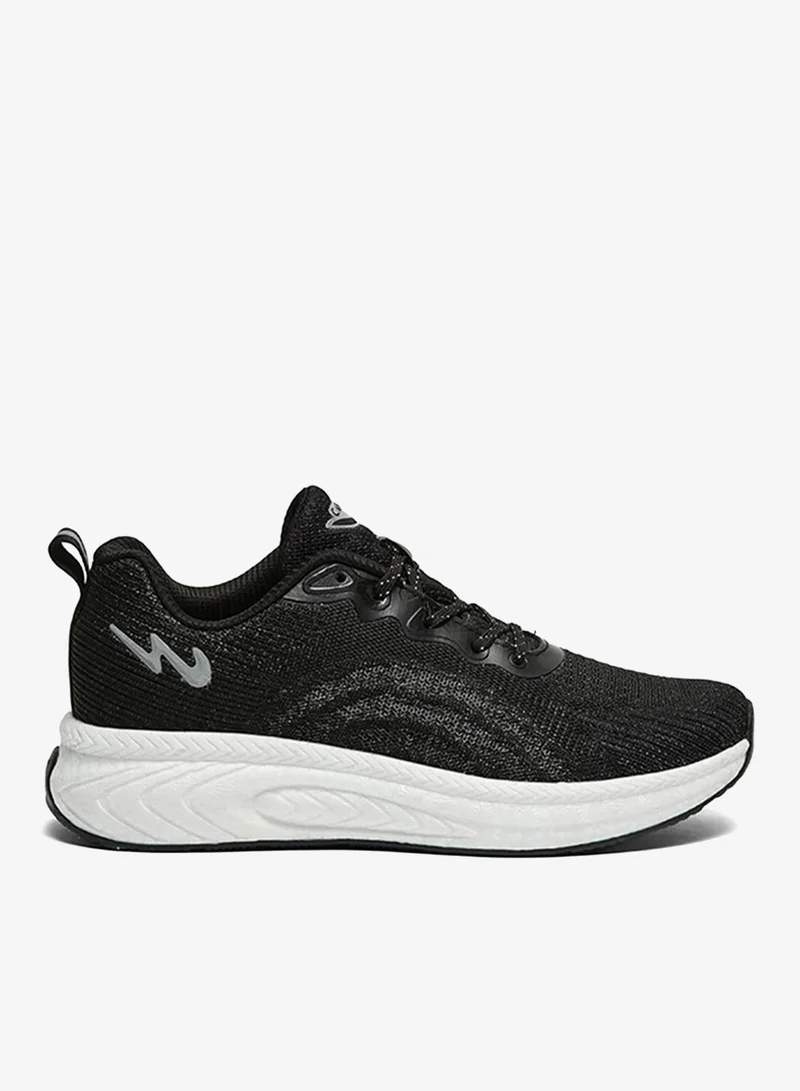CAMPUS Men Hype Pro Bubble Yoga Max Lace-Up Running Shoes-Black