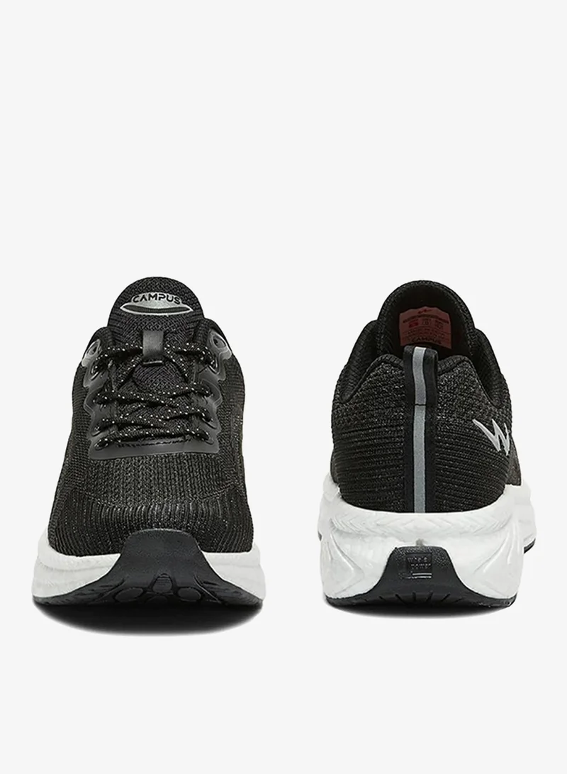 Campus Black Men Hype Pro Bubble Yoga Max Lace-Up Running Shoes-Black for Men | Best Price UAE