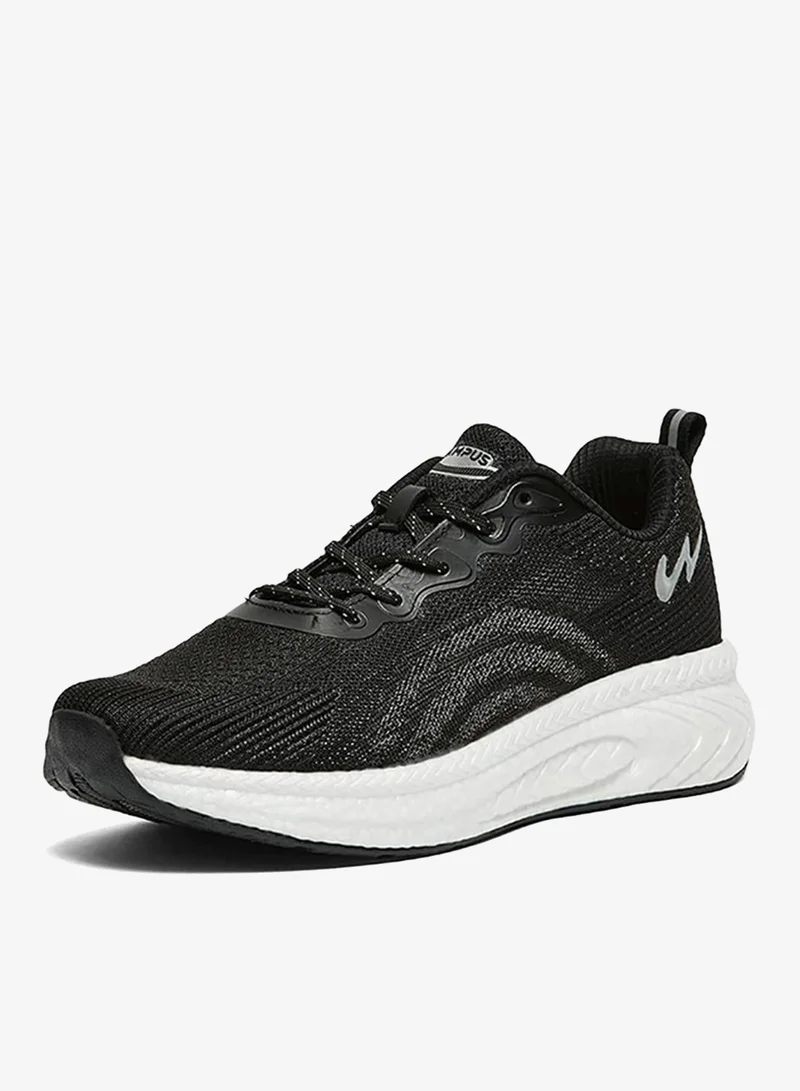 CAMPUS Men Hype Pro Bubble Yoga Max Lace-Up Running Shoes-Black