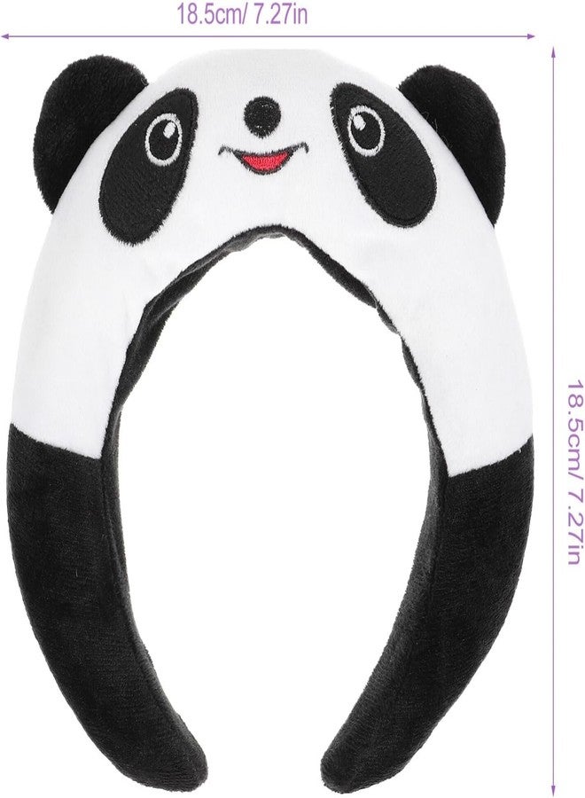 INFISPACE Fancy Dress Cosplay Costume Hair Accessories for Kids & Adults| 3D Animal Ears Cartoon Plush Headband (Panda) - Image 5