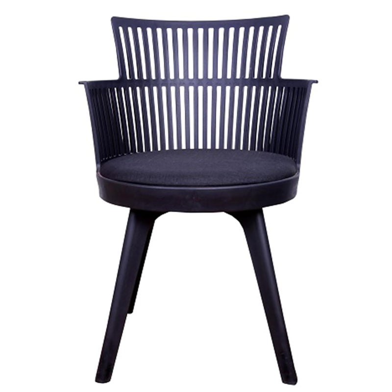 Creative Creative Seating Systems Cafe Chair Home Office Living Room Restaurants Outdoor Hotel Patios Garden Apartment CS1221P2 CS1221P2 Black  - Image 4