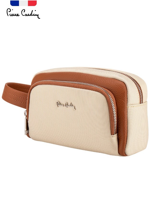 pierre cardin Water Repellent Washbag for travel, men multi purpose pouch for office and travel  - Image 1