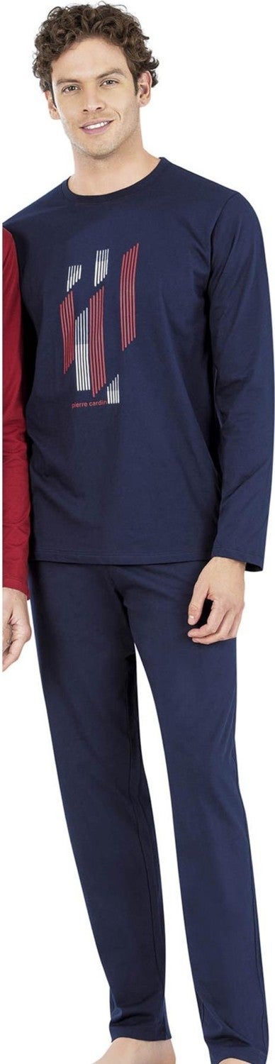 pierre cardin 100% Cotton, Pocket Detailed Men's Pajama Set 