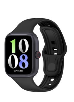 Watch Strap Compatible with Vivo Watch GT TPU Silicone Soft and Comfortable Replacement Wristband Bands Bracelet (Black)