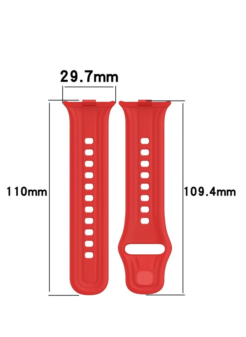 Generic - Watch Strap Compatible with Vivo Watch GT TPU Silicone Soft and Comfortable Replacement Wristband Bands Bracelet (Black) - Image 1