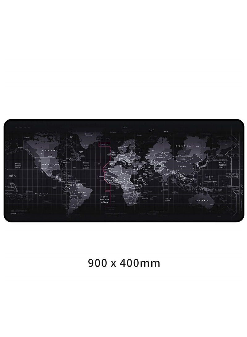90 * 40 * 2cm Extra Large Mouse Pad Map Gaming Mousepad Anti-slip Natural Rubber Gaming Mouse Mat - Image 1