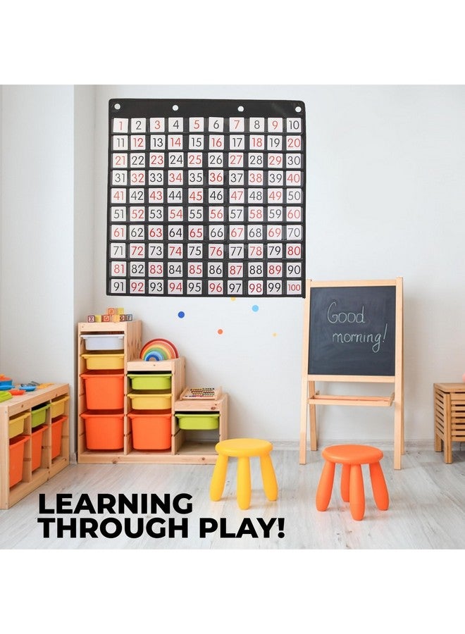 Fun Express Count To 100 Pocket Chart 101 Pieces Educational And Learning Activities For Kids - Image 3