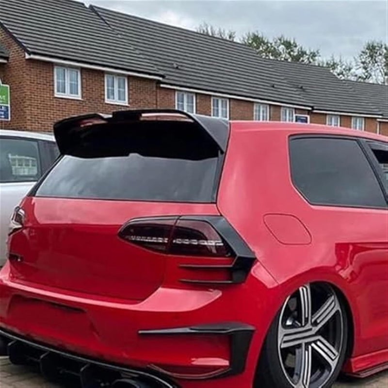 QASULER Gloss Black Rear Bumper Spoiler for VW Golf MK 7 7.5 GTI GTR - Image 3