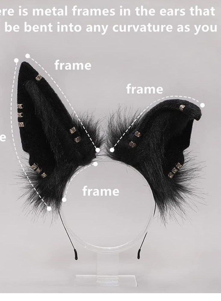 KASTWAVE Cute Wolf Cat Dog Ears Headband Costume Party Headpiece Hair Accessories Hairband Headwear - Image 5