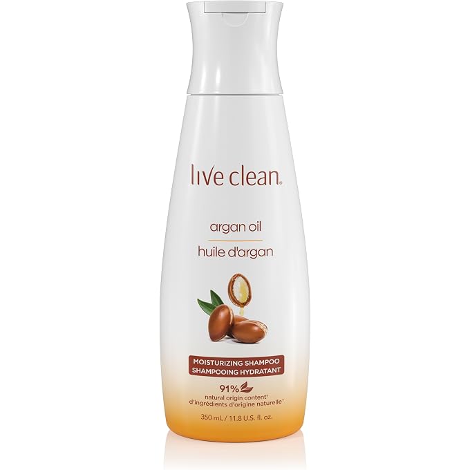 Live Clean Argan Oil Restorative Shampoo, 12 oz. - Image 1
