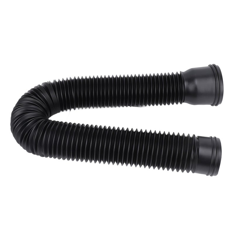 Rain Gutter Downspout Extension Flexible PE Extendable Drain Away Extender for Outdoor Villa Round Black - Image 3