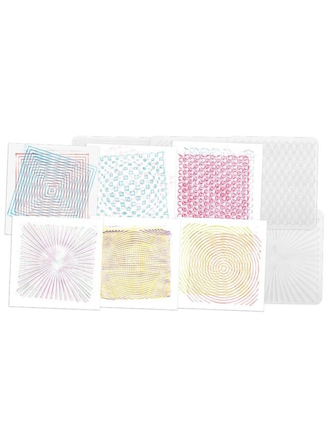 ROYLCO R5841 Optical Illusion 7 by 7-Inch Rubbing Plates, 6-Pack - Image 3