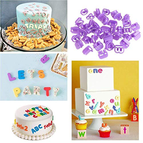 Soleebee 114 Pcs Cake Decorating Tools Fondant Cake Baking Decorating Sugar Craft Icing Tools Plunger Cutters Snowflake Rose Flower Moulds Set Letter Cookie Cutters Rolling Pin Equipment Accessories - Image 5