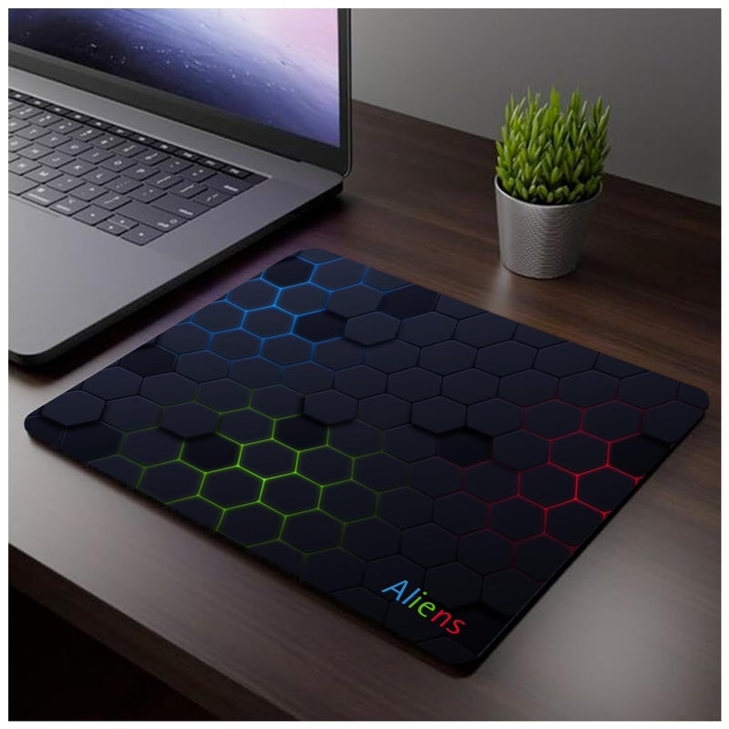 Aliens Mouse Pad for Computer, Laptop, Smooth Premium Cloth Surface, Non-Slip Rubber Base, Speed and Precision Operation Compatible with Laser and Optical Mouse, Gaming, Office, Home 230x190mm (3D-05) - Image 5