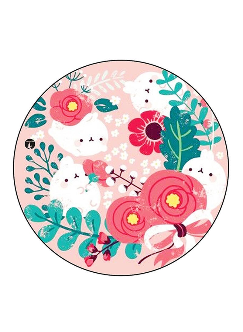 RKN Rabbits Printed Mouse Pad  Multicolour
