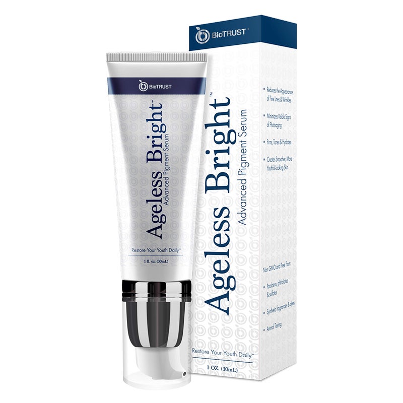 BioTrust AgelessBright Skin Serum, Support Smoother, Younger, More Even Skin to Reveal a Radiant Complexion Naturally, 1 fl. oz. - Image 1