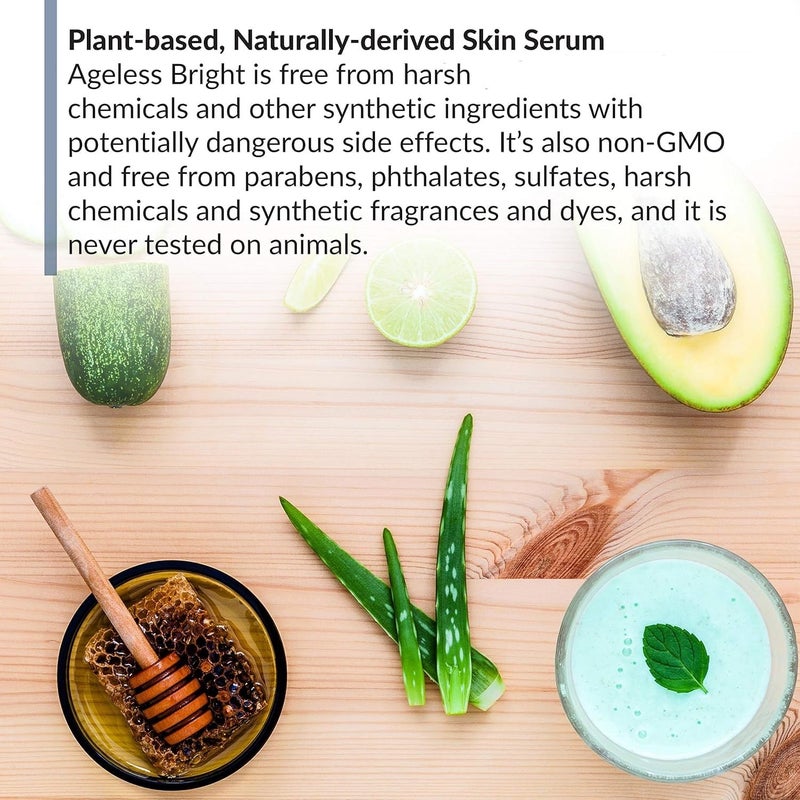 BioTrust AgelessBright Skin Serum, Support Smoother, Younger, More Even Skin to Reveal a Radiant Complexion Naturally, 1 fl. oz. - Image 2