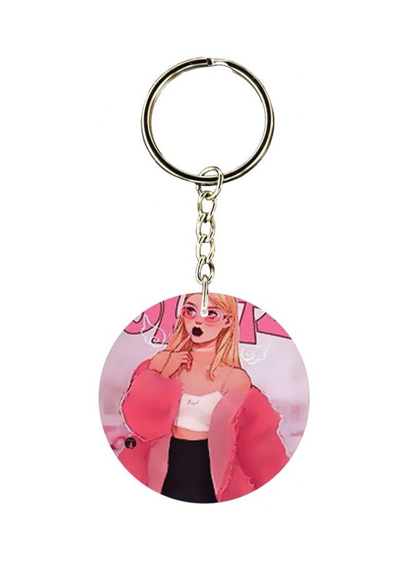 RKN Cartoon Character Printed Keychain