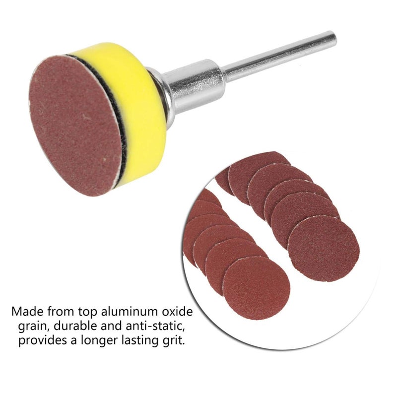 Ufolet Sanding Discs, Sanding Discs Hook, Convenient Use Grit Orbital Sandpaper Low Cost 100Pcs 1" for Artificial Stone Furniture - Image 5