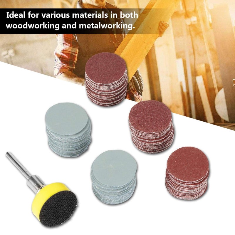 Ufolet Sanding Discs, Sanding Discs Hook, Convenient Use Grit Orbital Sandpaper Low Cost 100Pcs 1" for Artificial Stone Furniture - Image 2