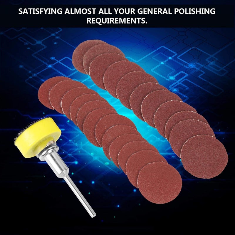 Ufolet Sanding Discs, Sanding Discs Hook, Convenient Use Grit Orbital Sandpaper Low Cost 100Pcs 1" for Artificial Stone Furniture - Image 4