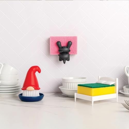 OTOTO New! Beardy Gnome Dish Brush by Ototo - Dish Scrub Brush, Gnomes, Quirky Gifts, Dish Brush, Cute Kitchen Accessories, Funny Kitchen Gadgets, Vegetable Brush, Cute and Useful Gifts for Women - Image 2