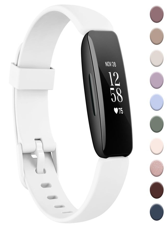 اي كي سوار AK متوافق مع سوار Fitbit Inspire 2 للرجال والنساء، أساور رياضية بديلة قابلة للتعديل لسوار Fitbit Inspire 2 / Ace 3 (أبيض) - Image 1
