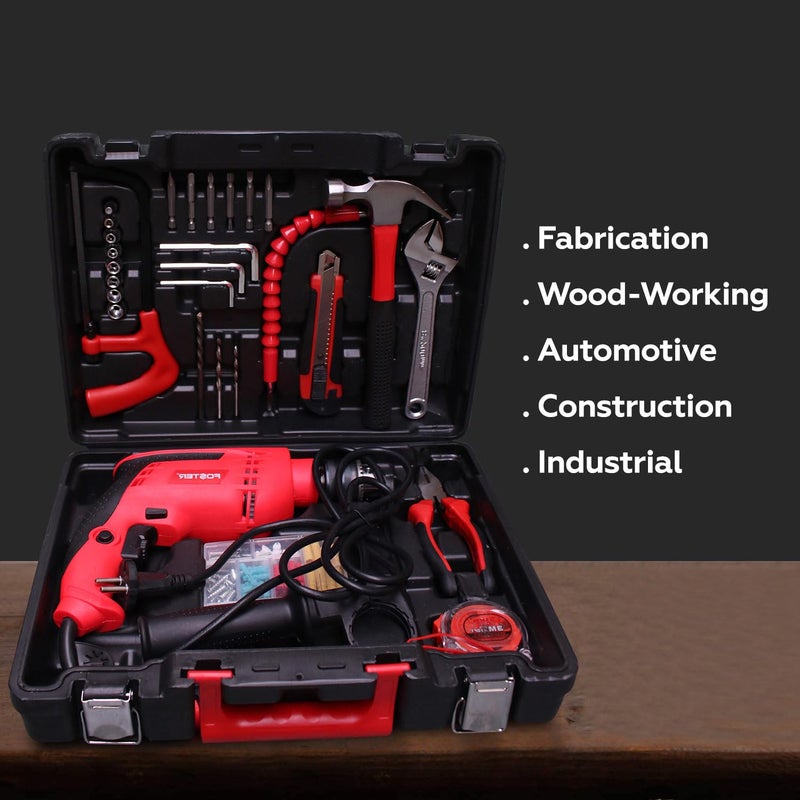 Foster Fk3513 Pro Reversible Impact Driver Drill Machine 130Pcs Hand Tool Kit 13Mm Chuck Size 650W - Image 2