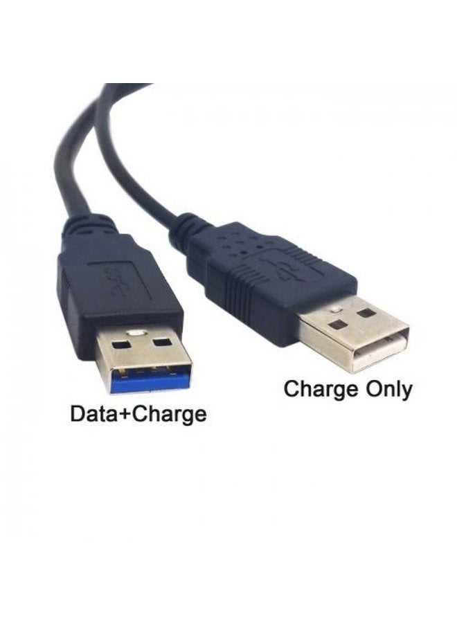 chenyang USB 3.0 Female to Dual USB Male Extra Power Data Y Extension Cable for 2.5" Mobile Hard Disk - Image 3
