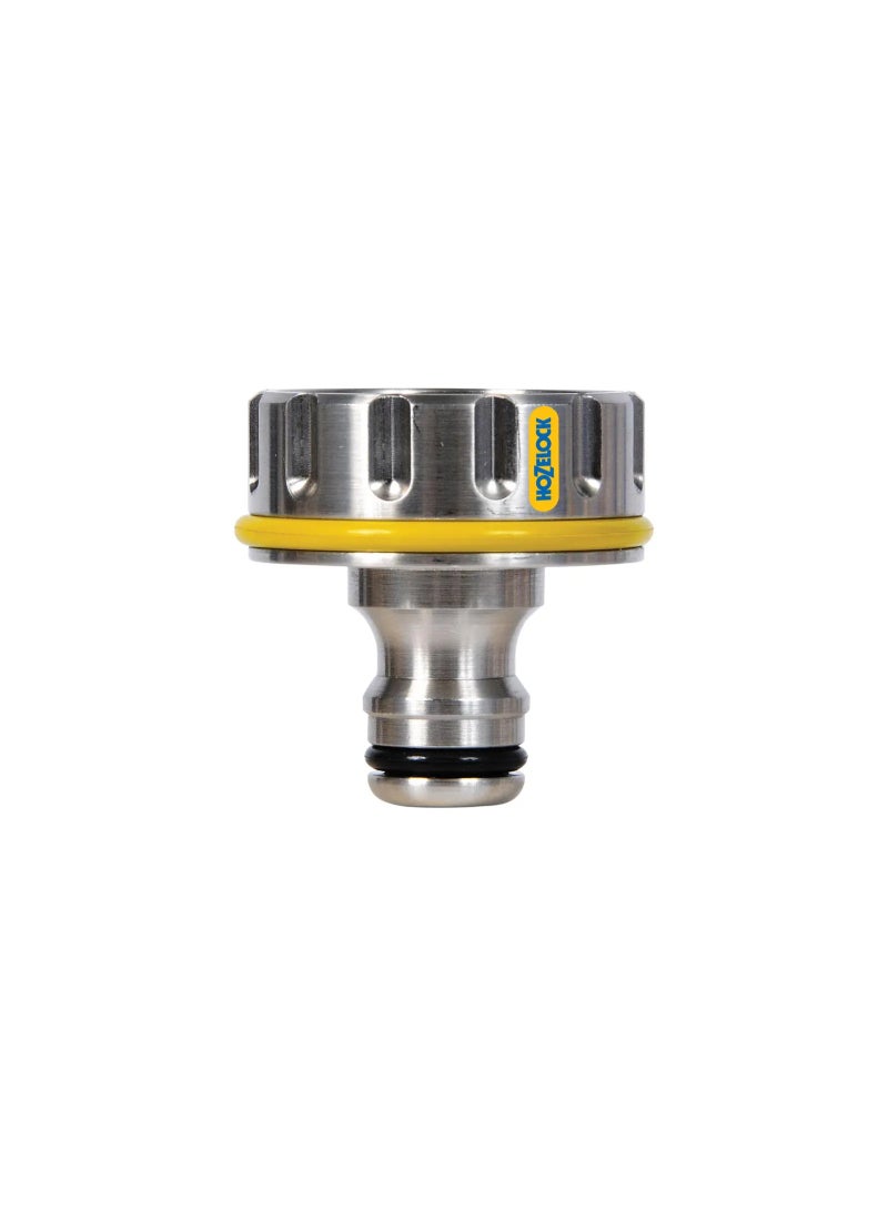 Hozelock Pro Metal Outdoor Tap Connector 1 Inch (25mm) - Heavy Duty Brass Garden Hose Adapter - 100-000-490 - Image 1