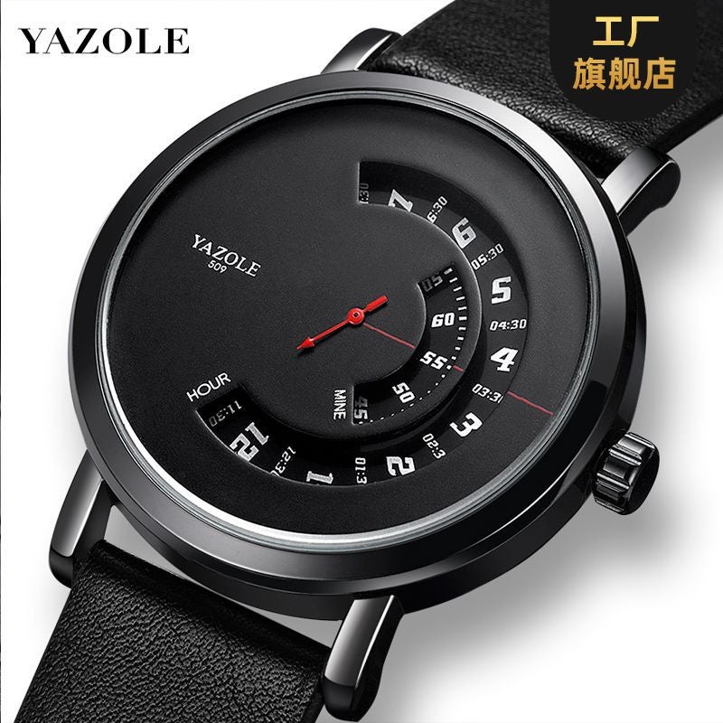 509 Fashion Turntable Non-Mechanical Watch Watch Watch Men Quartz Watch Men'S Watch Yazole Men'S Watch - Image 2