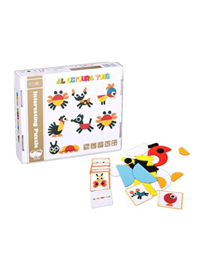 الأسطورة تويز لعبة بازل خشبية رائعة على شكل حيوانات - Image 2