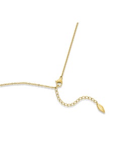 POLICE Medellin Gold-Plated NecklaceSleek Straight Line Pendant with Shimmering Crystals  - Image 3