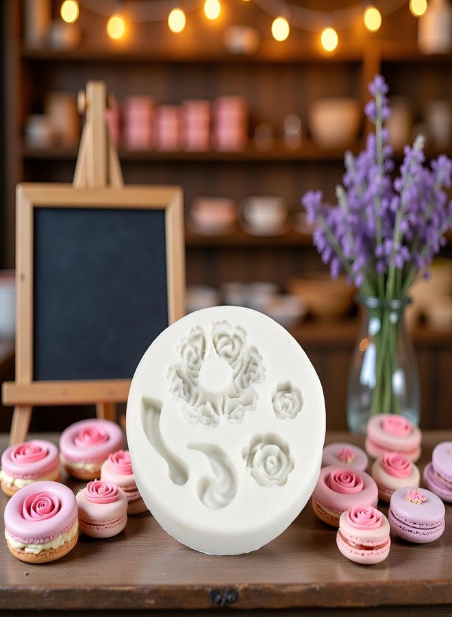 Qintreesify White Dessert Mold Food Grade Mini Rose Flower Teapot Mold Fondant Gum Paste Pastry Baking Molds - Image 3
