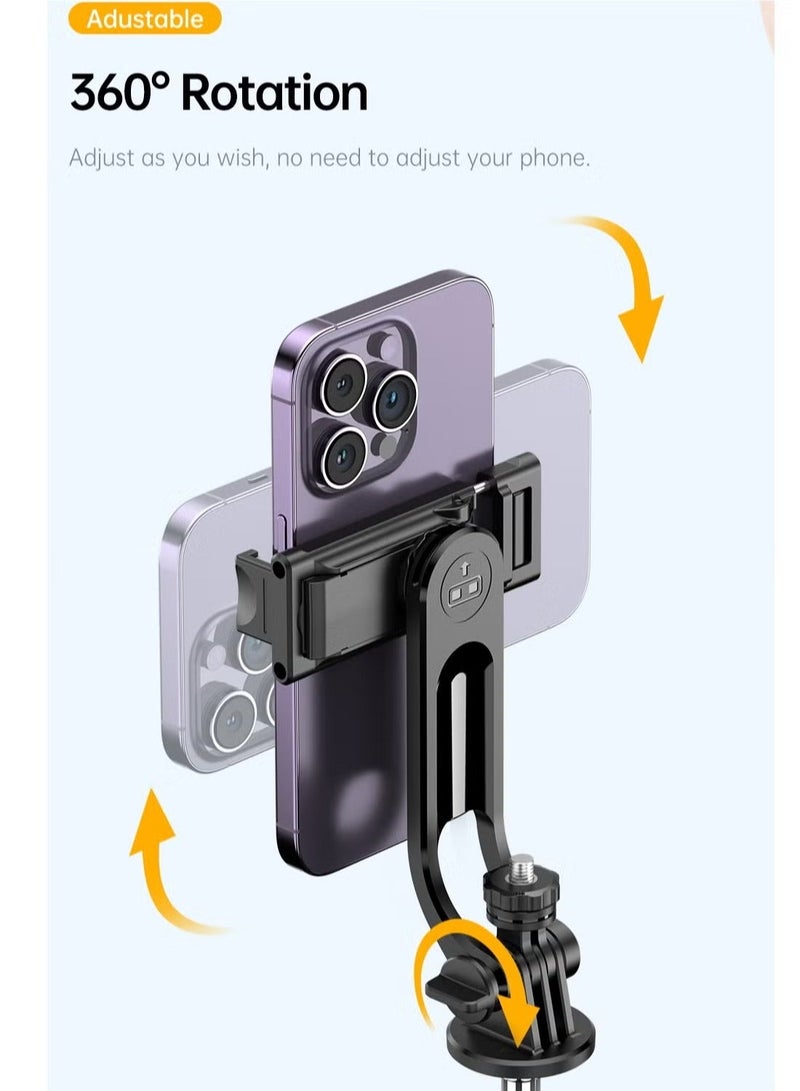 Trendify 170cm Phone Tripod Selfie Stick, All-in-1 Phone Tripod Stand with Remote,Portable,Lightweight Tripod for for Selfies/Live/Video Recording/Travel-Black - Image 2