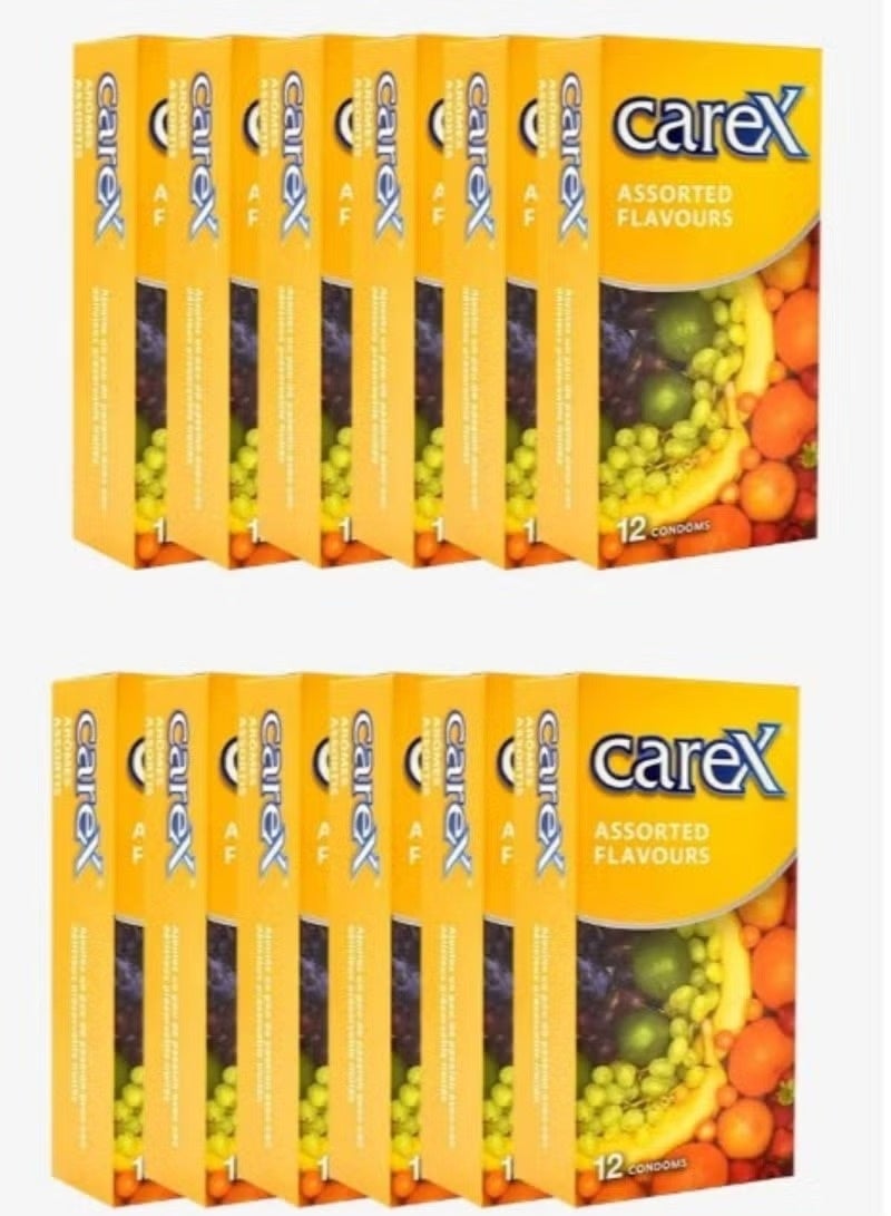careX Pack Of 12 Boxes Assorted Flavours Condoms - Image 1