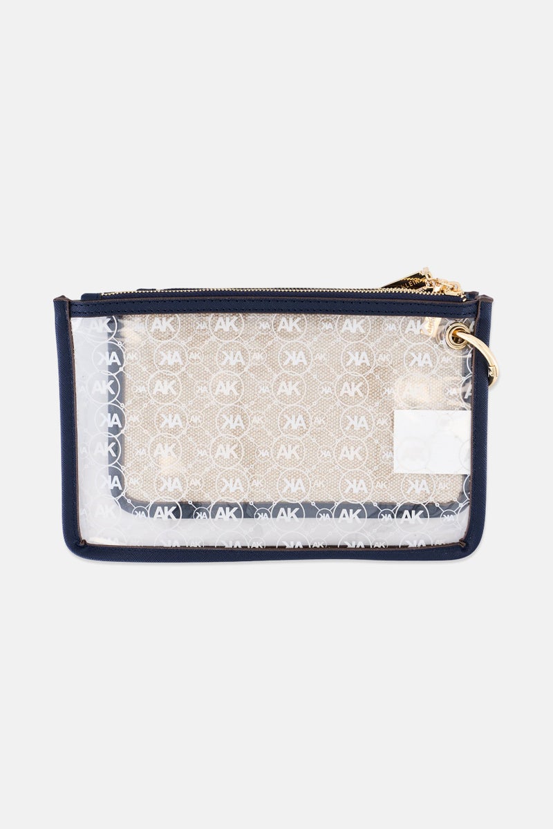 ANNE KLEIN Women Brand Logo Clutch Bag, Navy - Image 2