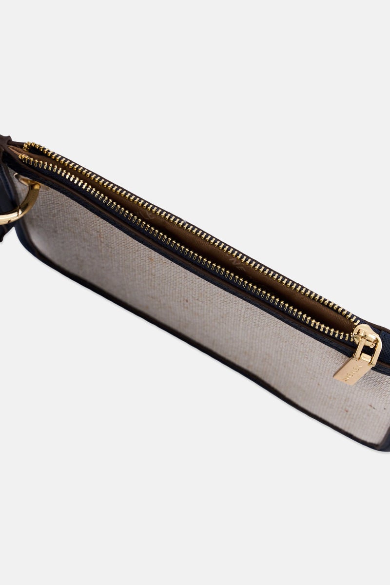 ANNE KLEIN Women Brand Logo Clutch Bag, Navy - Image 3