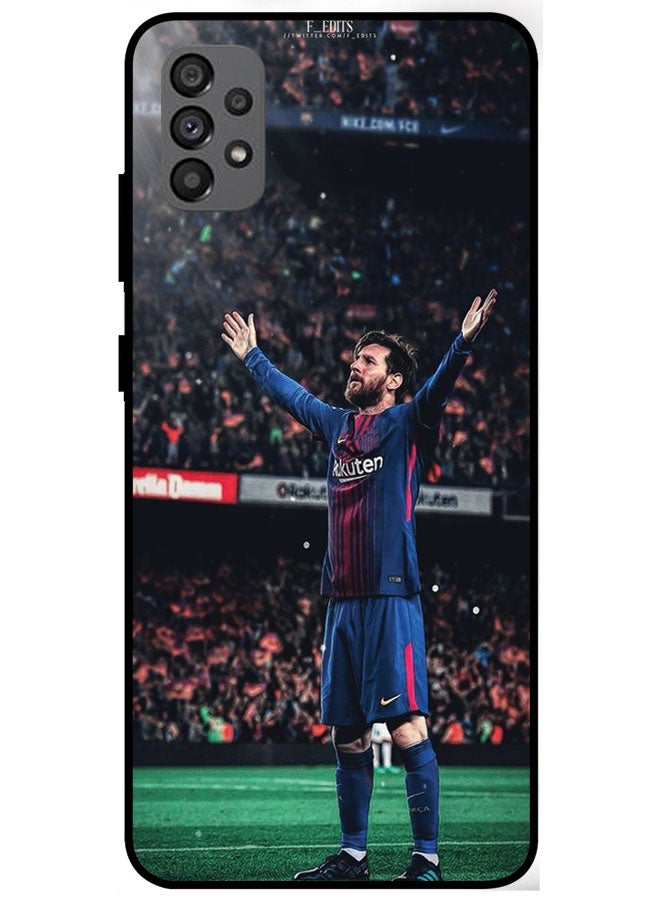 EYE CATCH Protective Case Cover For Samsung Galaxy A73 5G Smart Series Printed Protective Case Cover for Samsung Galaxy A73 5G Messi - Image 1