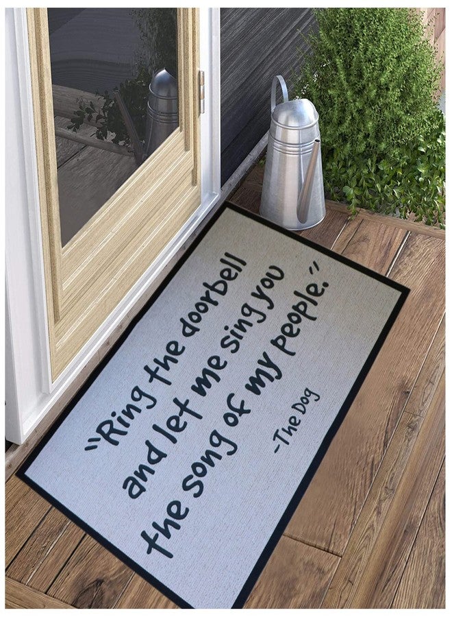 NYDECOR Front Door Mat Outdoor Indoor Enter Funny Doormat Outside Large Rubber Thin Non Slip Carpets for Bedroom Kitchen Patio Garden, 2' x 3'(The Dog) - Image 3